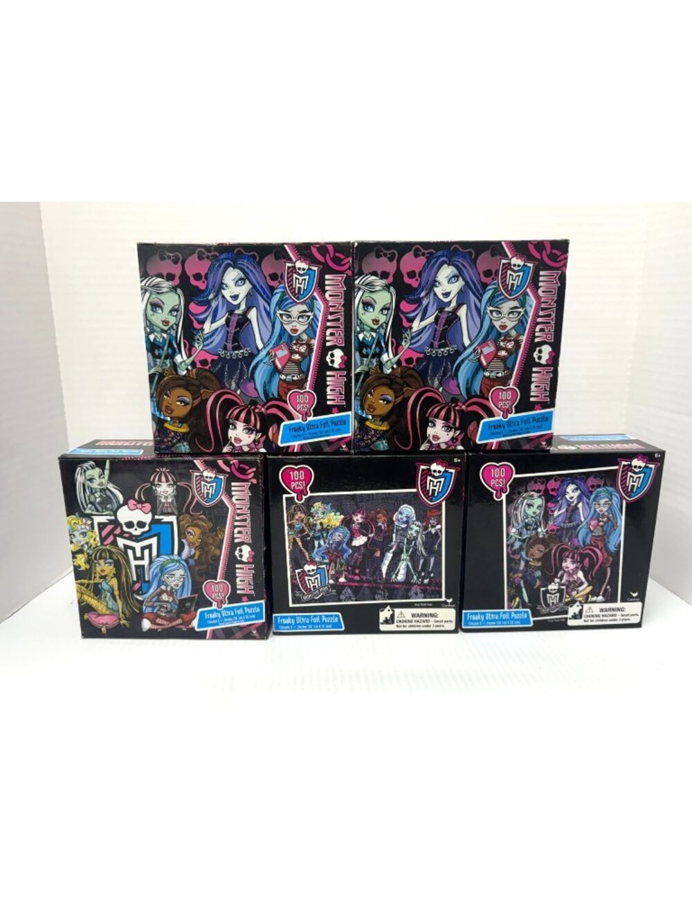 5x Monster High Puzzles Sealed 2013/14  100 PCs Freaky Fab Draculaura